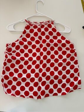 H&MRed Polka Dot Halter Tank Top
